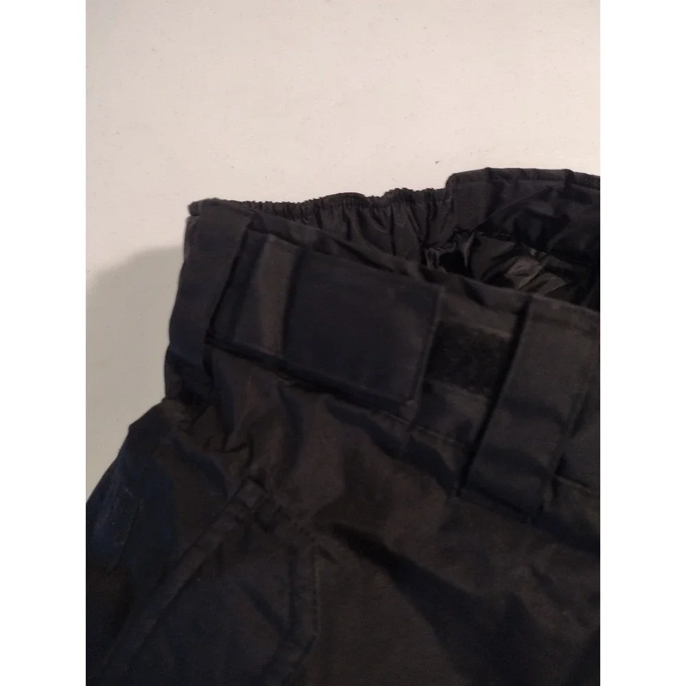 Vertical 9 Kids Black Insulated Snow Pants Cargo Pocket Size L 10/12 Adjustable